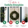 Meisterhome ® Künstlicher Weihnachtskranz Adventskranz für Produktbild-Vorschau 3