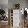 Výklopník na boty Vicco Orlando Bílá/Sonoma 80 x 166.1 cm Náhled obrázku produktu 1