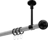 Interdeco Gardinenstange / Vorhangstange Weiß / Schwarz, Produktbild-Vorschau 1