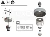 Lampa Sufitowa Wisząca Żyrandol Plafon Beżowa ECRU Złoto Podgląd zdjęcia produktu 8