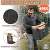 LZQ 2 × kôš na palivové drevo 60 l, plstený kôš z plsti a Náhľad obrázku produktu 5