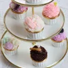 Muffinförmchen 50 Stück Weiß Gold Papier Backförmchen Produktbild-Vorschau 2