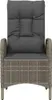 vidaXL Gartenstühle 2 Stk. Poly Rattan Grau Produktbild-Vorschau 4