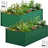 2er-Set Hochbeet 240x120x54cm Metall Ovales Gartenbeet, Produktbild-Vorschau 1