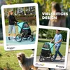 Wózek dla psa PawHut Jogger Dog Buggy składany dla małych Podgląd zdjęcia produktu 7