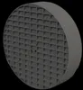 A 3D render of a circular light baffle with a grid pattern. Produktbild-Vorschau