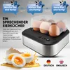 A product shot of an egg cooker with promotional text and graphics. Náhled obrázku produktu