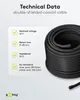 goobay, cable coaxial RG 58, doble blindaje, color , 100 Vista previa de la imagen del producto 6