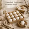 Gänseeier ausgeblasen 12 Stück 7-9 cm Ostereier weiß zum Produktbild-Vorschau 3