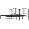 vidaXL Bettgestell mit Kopfteil Metall Schwarz 180x200 cm Produktbild-Vorschau 6