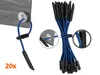 Cinghie elastiche con ganci set di 20 blu 30 cm Anteprima dell’immagine prodotto 4
