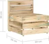 Divano da garden center realizzato con pallet di pino Anteprima dell’immagine prodotto 8