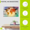 ARTland Poster Weltkarte Abstrakt III Größe: 60x40 cm Produktbild-Vorschau 2