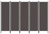 vidaXL 5-tlg. Raumteiler Anthrazit 250x180 cm Produktbild-Vorschau 6