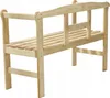 Dřevěná lavička KADAX s opěradlem 119 cm na terasu a Náhled obrázku produktu 9