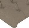 vidaXL LED Kopfteil Taupe 160x7x118/128 cm Stoff -  Kopf- & Produktbild-Vorschau 9