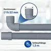 Ablaufschlauch 1,5 m 22/19mmØ + 2x Schlauchschelle + Produktbild-Vorschau 6
