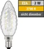 LED Filament Kerzenlampe gedreht McShine "Filed", E14, 2W, Produktbild-Vorschau 3