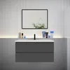 Badezimmermöbel 100cm CINIC-Serie Keramik Waschtisch mit Produktbild-Vorschau 2