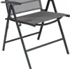 Garten Klappstuhl Metall - Textilen Anthrazit 7 Positionen Produktbild-Vorschau