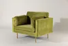 Boom fauteuil velours groen. Productafbeelding-voorbeeld 10