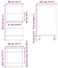 vidaXL Küchenunterschrank Schwarz Eichen-Optik 40 x 44,5 x Produktbild-Vorschau 8