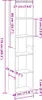 vidaXL Bücherregal Weiß 40x24x176 cm Holzwerkstoff Produktbild-Vorschau 7