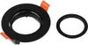 A black recessed light fixture and a separate black ring are shown against a white background. Anteprima dell’immagine prodotto