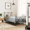 vidaXL Struttura letto con testiera e pediera in metallo Anteprima dell’immagine prodotto 2