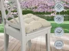 Stuhlkissen 4er Set | Sitzkissen Kord beige 38 x 38 x 6 cm Produktbild-Vorschau 3