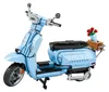 Reobrix 11037 Motorroller Klemmbaustein Modell Blau 1106 Produktbild-Vorschau 2