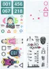 Samolepky Squid Game - Gadget Sticker Sheet Náhled obrázku produktu 1