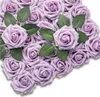 EDIBAZZAR | Set mit 25 künstlichen Rosen in Lila Produktbild-Vorschau 2