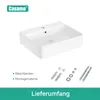 CASAMO Waschbecken Keramik Hängewaschbecken Waschtisch Produktbild-Vorschau 8