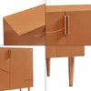 Collage of four close-up shots of a wooden sideboard. Podgląd zdjęcia produktu