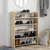 vidaXL Stojan na boty Sonoma dub 80x25x100 cm materiál na Náhled obrázku produktu 3