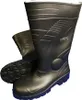 A pair of black safety boots. Produktbild-Vorschau
