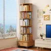 6 Ebenen Drehbares Bücherregal, 360° Drehbares Rundregal Produktbild-Vorschau 1