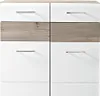 Schuhschrank Funny weiß und Silbereiche Breite ca. 84 cm Produktbild-Vorschau 3