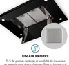 Klarstein Valeria Hotte Îlot - 230W, débit max. 650 m³/h, 3 Voir les images du produit 4
