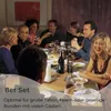 Ovales Tischset mit Glasuntersetzer, 8er Set, in Grau Produktbild-Vorschau 2