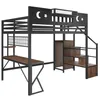 Flieks stapelbed 140x200 cm met USB-poort, hoogslaper met Productafbeelding-voorbeeld 9