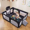COSTWAY Laufstall Baby, Laufgitter mit Basketballkorb, Produktbild-Vorschau 2