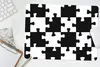 MuchoWow® Mauspad Mousepad Puzzle - Schach - Muster 40x30 Produktbild-Vorschau 5