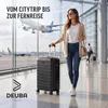 DEUBA TRAVEL Koffer Set 3tlg Hartschalenkoffer Schwarz Produktbild-Vorschau 8