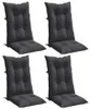 vidaXL Cuscini per schienale alto 4 pz. Tessuto melange Anteprima dell’immagine prodotto 4