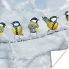 MuchoWow® Poster Vogel - Kohlmeise - Winter - Schnee - Produktbild-Vorschau 1