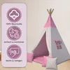 Tipi Zelt für Kinder | Spielzelt Kinder Indoor|Spielzelt Produktbild-Vorschau 3