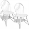 vidaXL Chaises de salle à manger 2 pcs. Blanc Bois massif Voir les images du produit 7