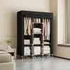 Kleiderschrank Stoff 130x170cm XL Faltschrank 8 Fächer 2 Produktbild-Vorschau 8